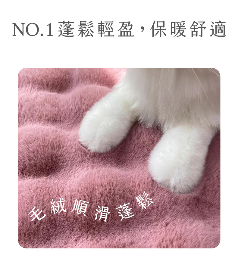 毛絨滑順蓬鬆，毛孩愛不釋手