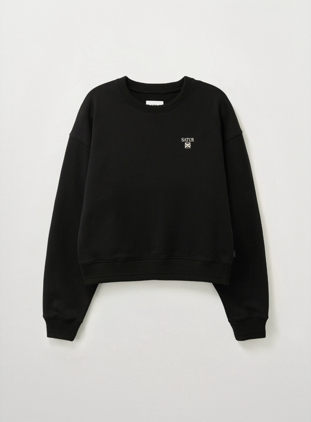 Satur｜(W) Loren Small Logo Basic Crop Sweatshirt SA261WTM01 [4 colors]