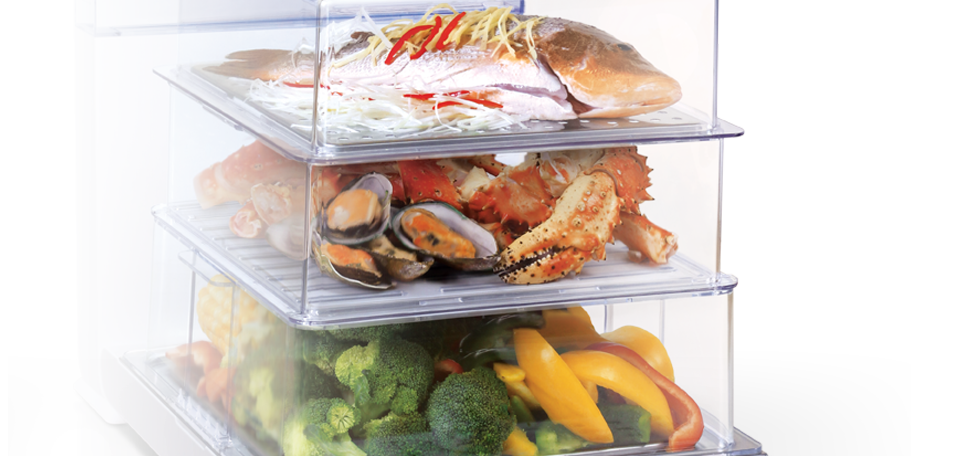 可摺疊式高速電蒸鍋展開使用