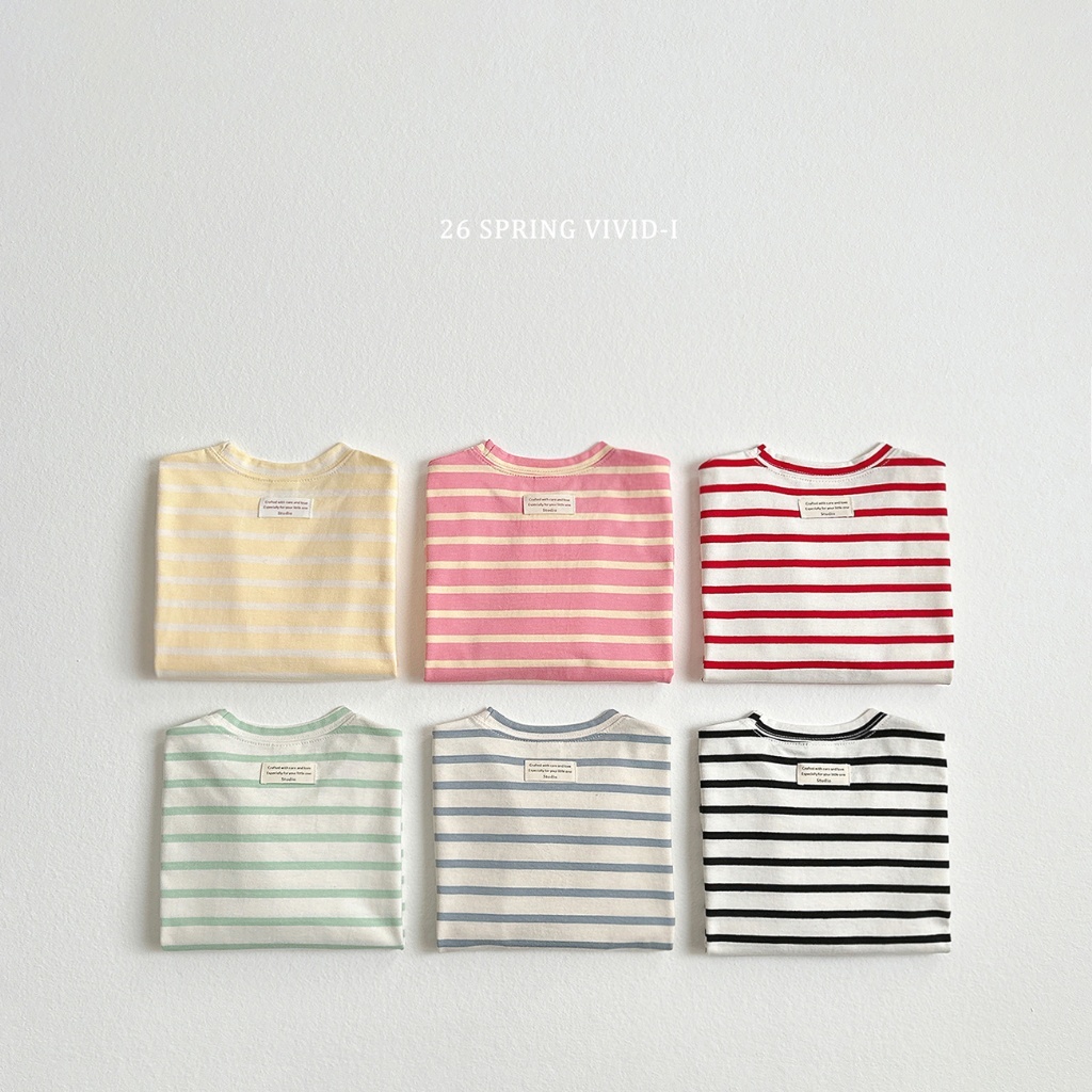 正韓春vividi 六色優惠條紋上衣
