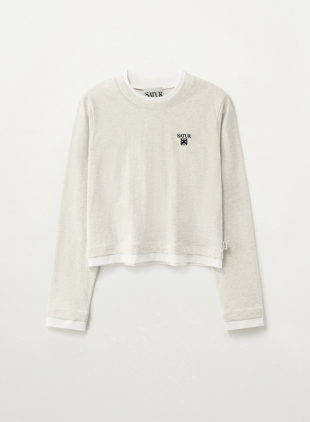 Satur｜(W) Layered Long Sleeve SA261WLS01 [3 colors]