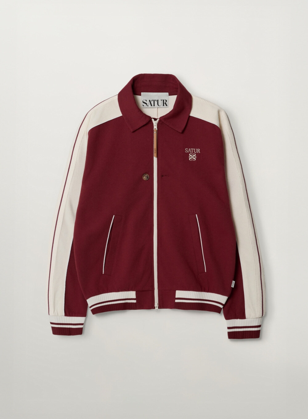 Satur｜Lawton Lining Collar Track Zip-up Jacket SA261MTJ01 [3 colors]