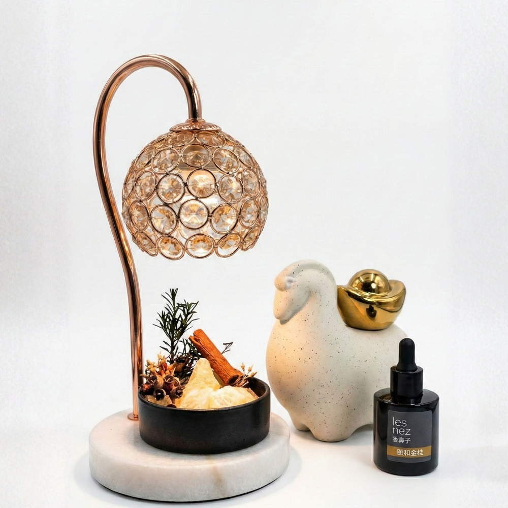 les nez馬上暴富組｜融蠟燈+水晶禮盒+陶瓷擺件組合