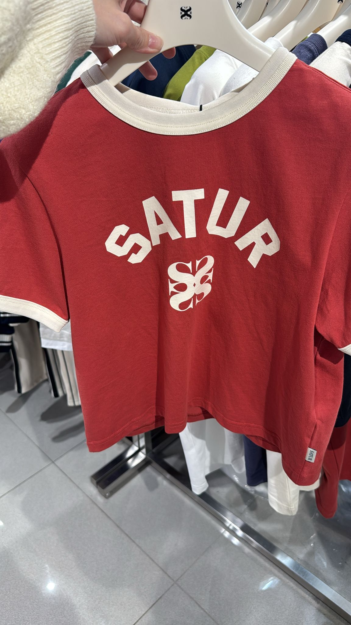 Satur｜官網未上架新款(W) Satur Logo CB Crop T-Shirt SA262WTS01 [3 colors]