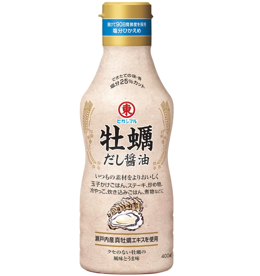 日本 東丸 牡蠣高湯醬油 400g