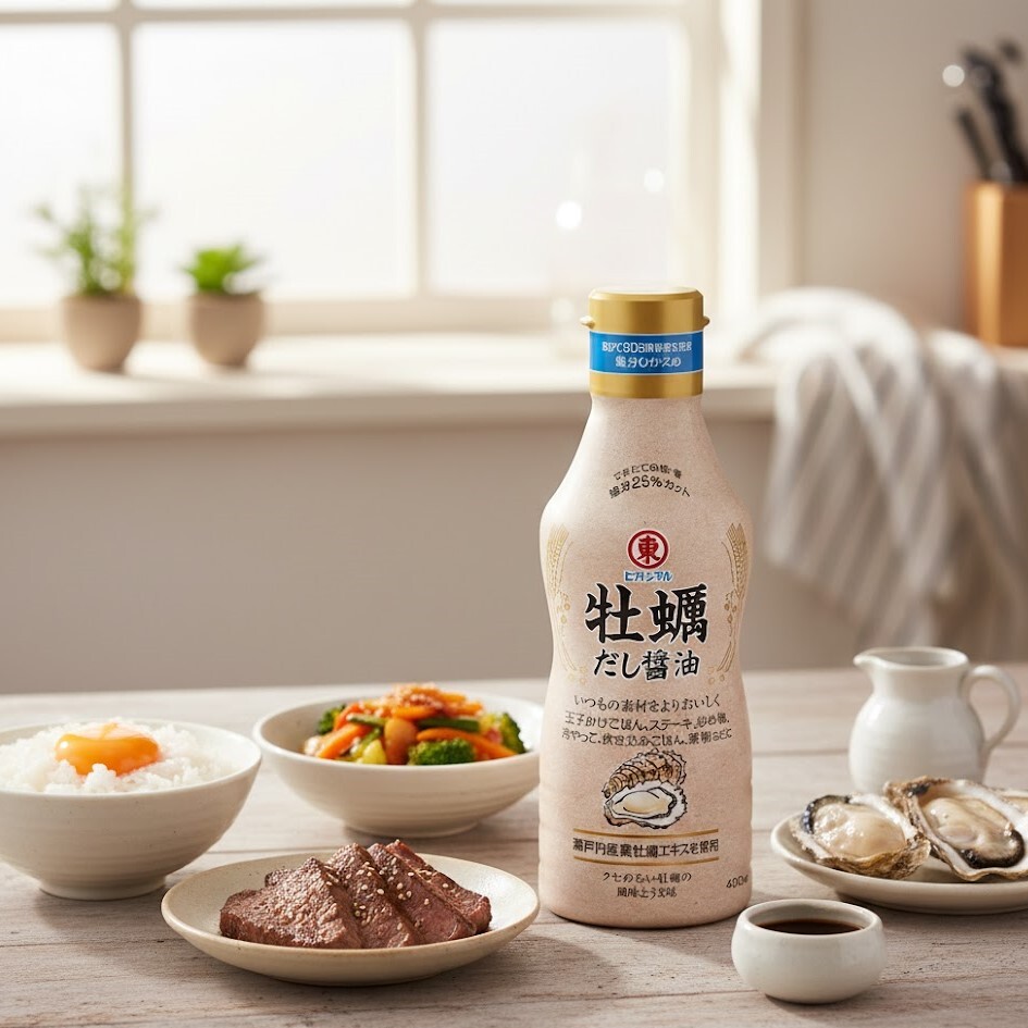 日本 東丸 牡蠣高湯醬油 400g
