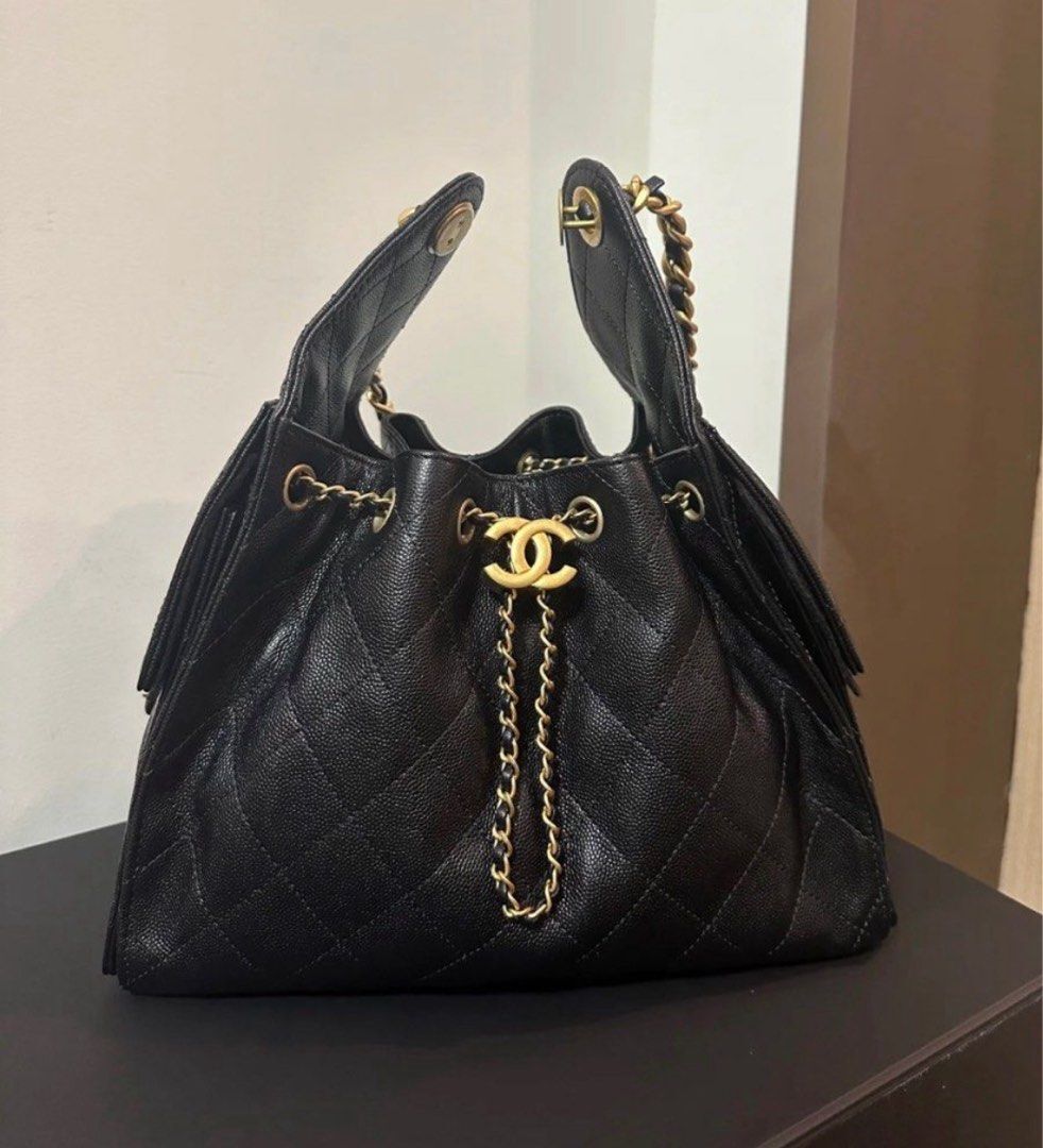 Chanel 26p 25bag｜黑色荔枝紋(細袋)