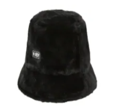 [S] NERDY ECO FUR BUCKET HAT 24FW_BLACK, PNEF24CP0801 (SN498)