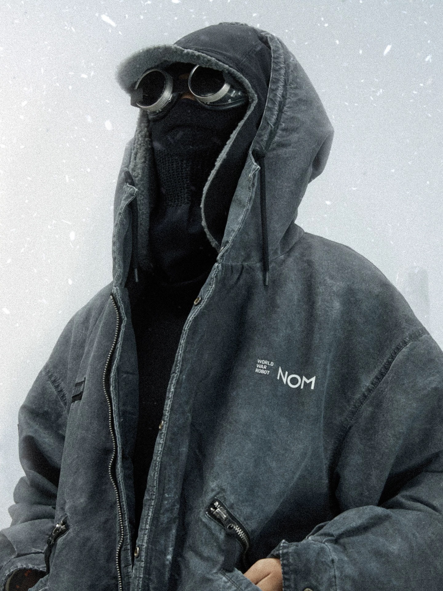 Underverse聯名 吉考斯工業 連帽長棉服外套防寒大衣