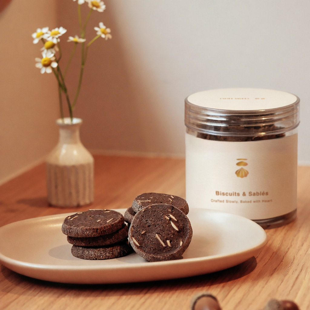 【兩件折50元】可可杏仁法式手工餅乾