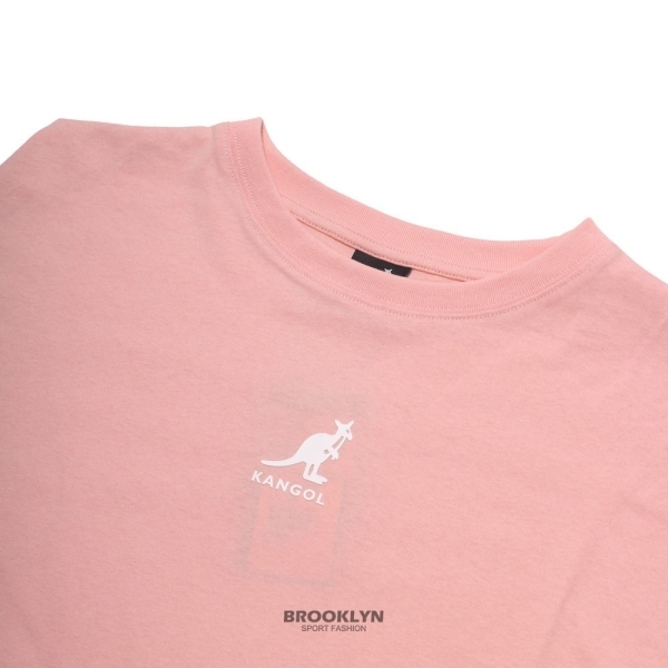 【下殺↘ $399】KANGOL 短T 粉 蓋肩袖T 袋鼠 休閒 女 6122100341