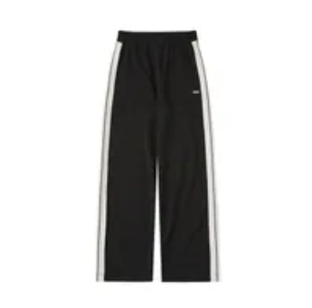 [S] NERDY MINIMAL JACQUARD TAPE TRACK PANTS 25FW_BLACK, PNEF25TP0901 (SN502)