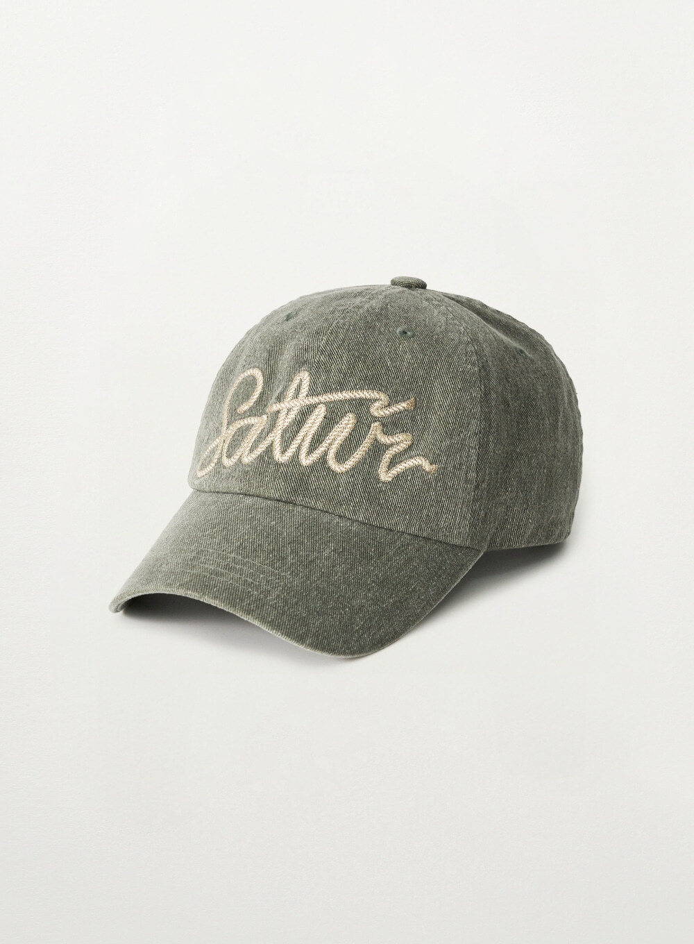 Satur｜Rope Logo Vintage Washed Ball Cap SA261UAP03 [2 colors]