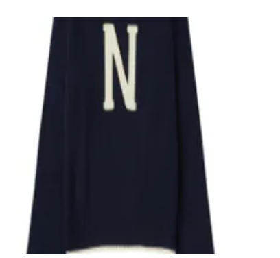 [S] NERDY W'S CLASSIC N CREWNECK SWEATER_NAVY, PNEF24NT0416 (SN512)