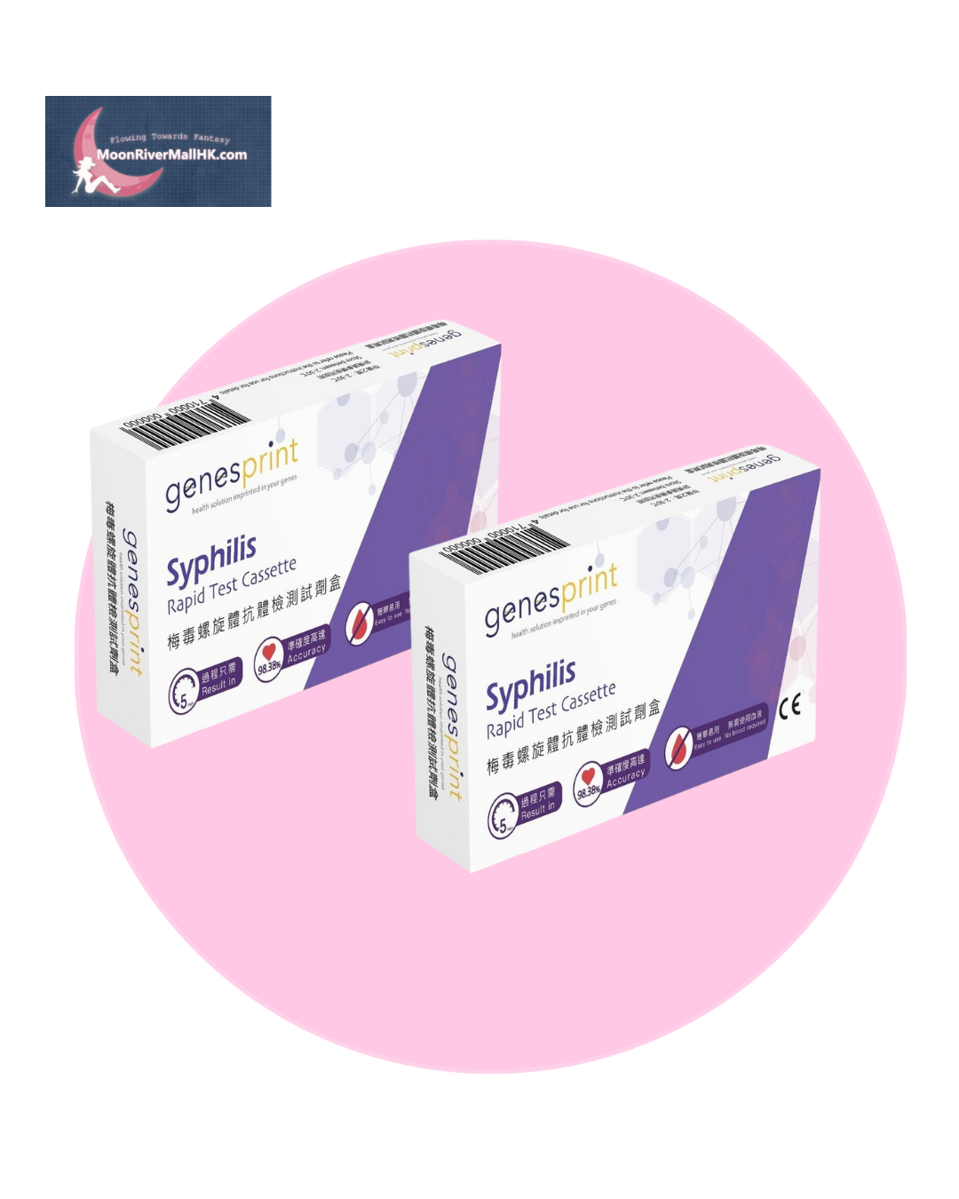GenesPrint Syphilis Rapid Test Cassette plus 2