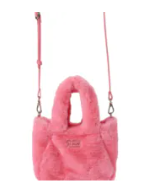 [S] NERDY ECO FUR 2WAY TOTE BAG_HOT PINK_FREE, PNEF24BG0228 (SN516)