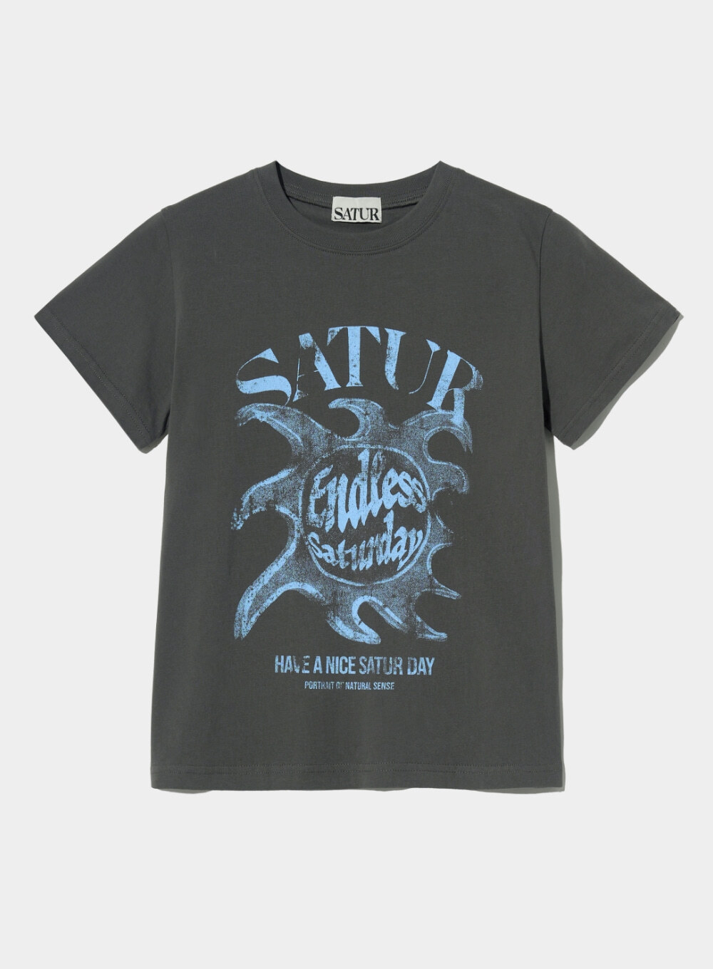 Satur｜(W) Sun Retro Graphic T-Shirt  SA252WTS04 [2 colors]