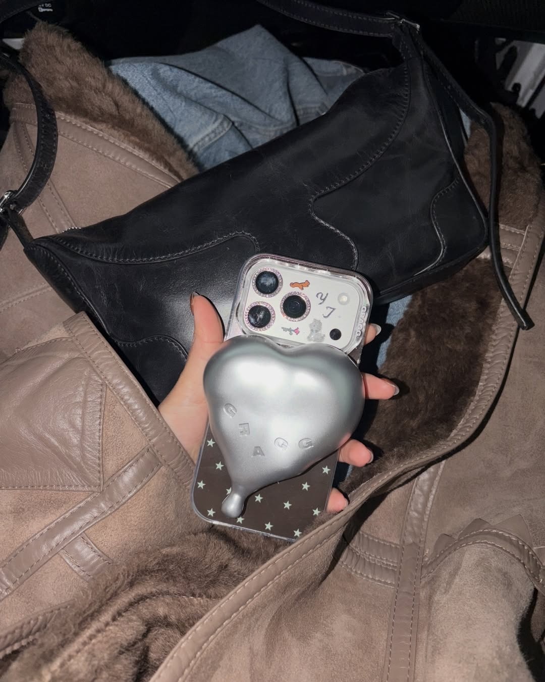 【預購】韓國 GRAGG Flow Heart 愛心 三合一 磁吸 MagSafe 行動電源