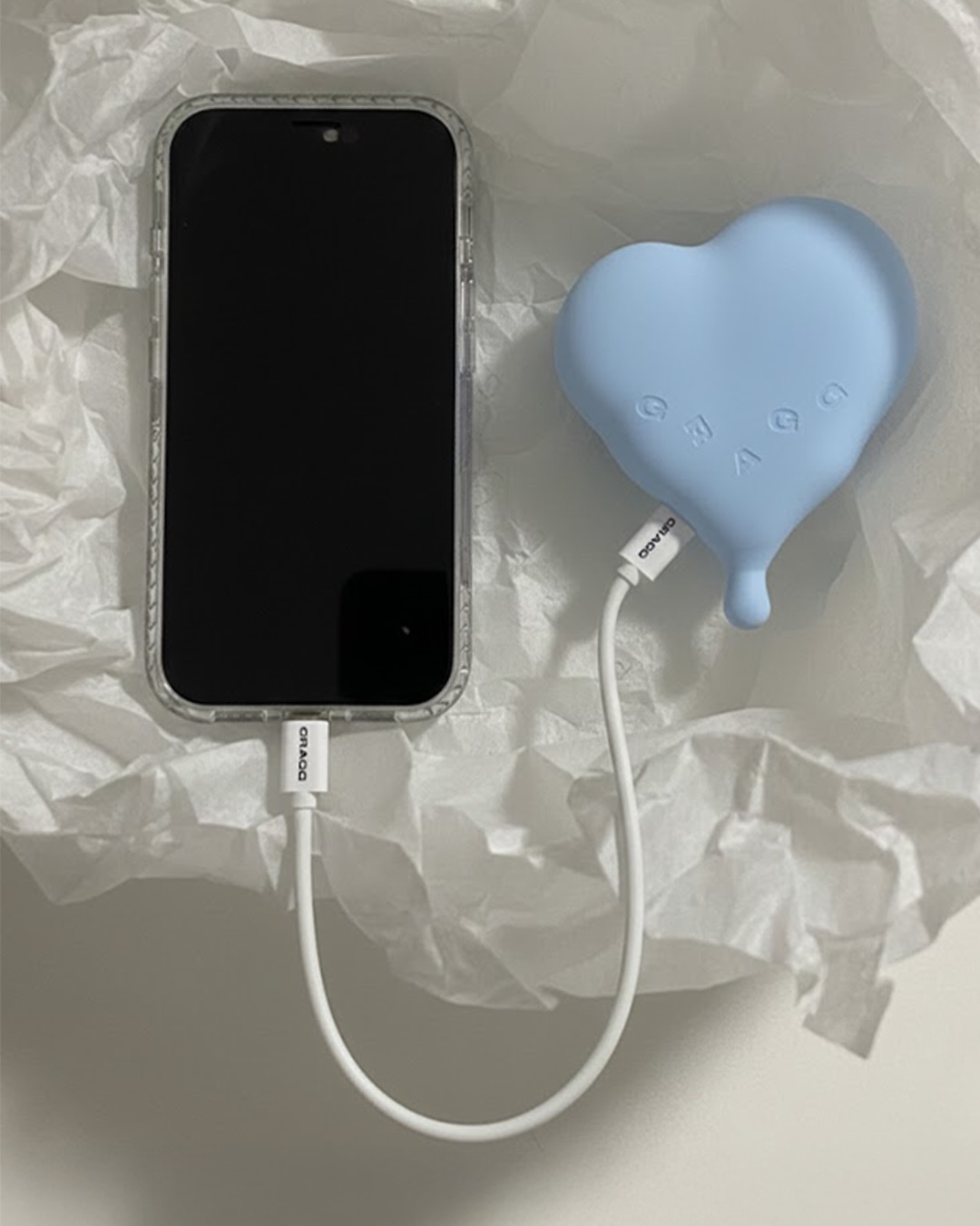 【預購】韓國 GRAGG Flow Heart 愛心 三合一 磁吸 MagSafe 行動電源