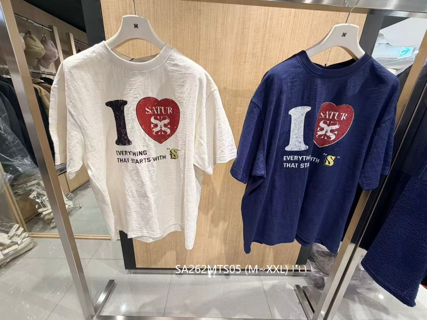 Satur｜官網未上架新款I Love Satur T-Shirt SA262MTS05 [2 colors]