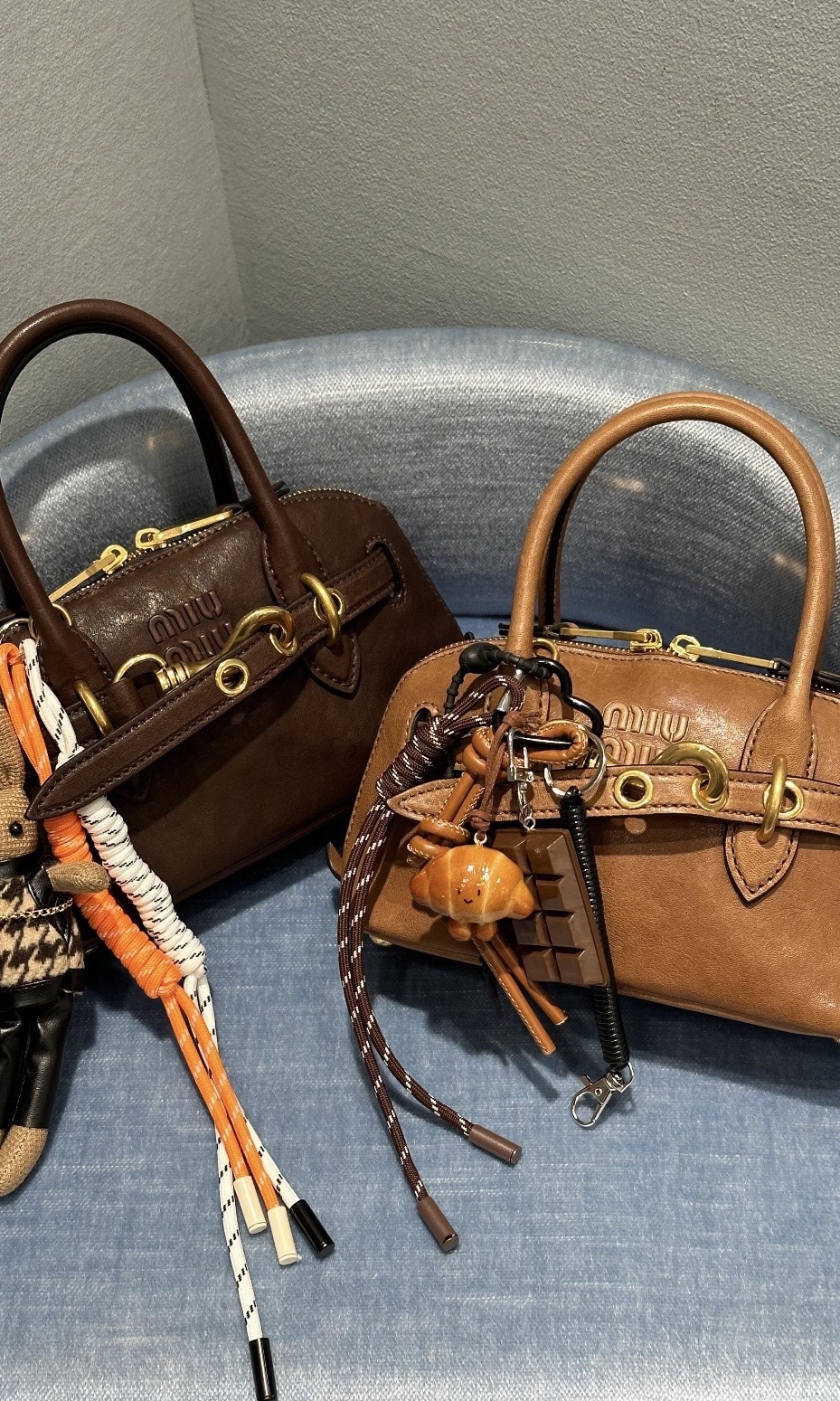 【2色入】MIUMIU Aventure mini nappa leather bag