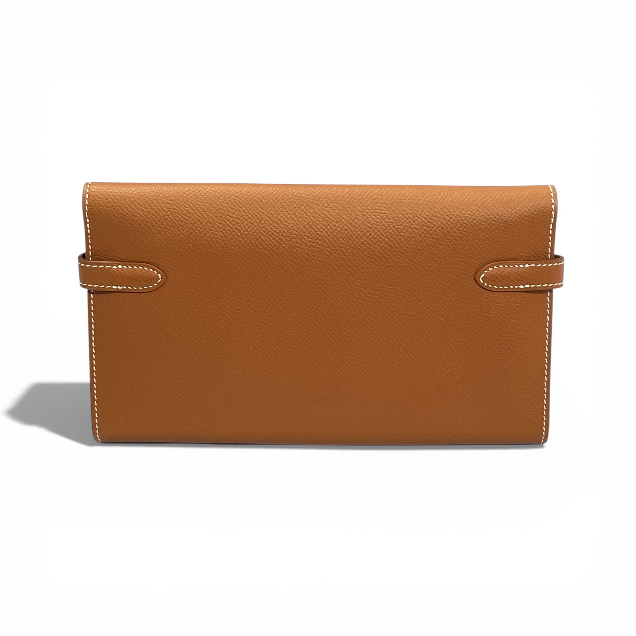 DISPLAY~未使用品~全新HERMES KELLY LONG WALLET  D刻 GOLD EPSOM GHW #愛馬仕長銀包 #BRAND NEW #香榭站正品