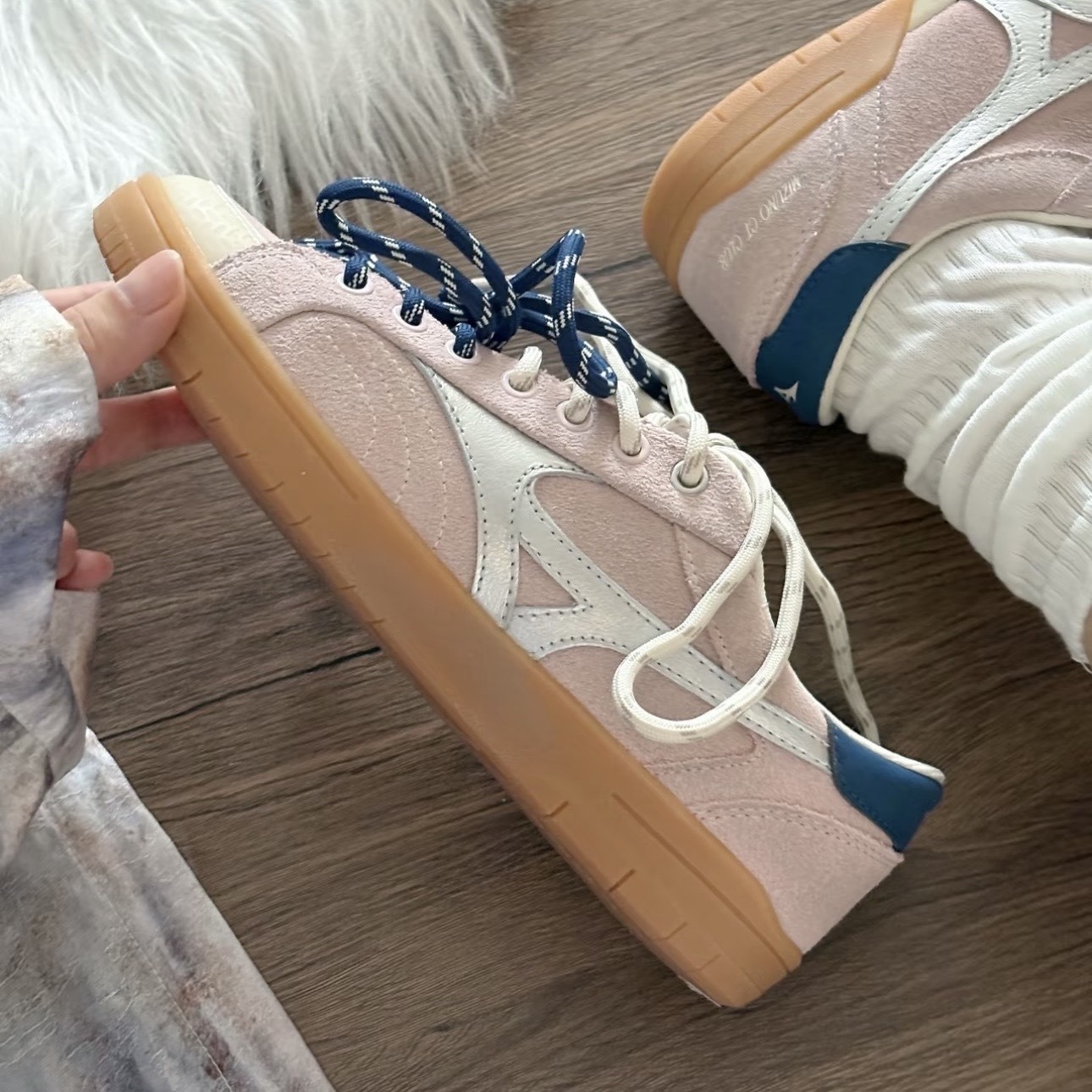 MIZUNO CT CLUB 粉紫 雙鞋帶 復古拼色 雙鞋帶 板鞋 薄底鞋 美津濃 女鞋 D1GH261009