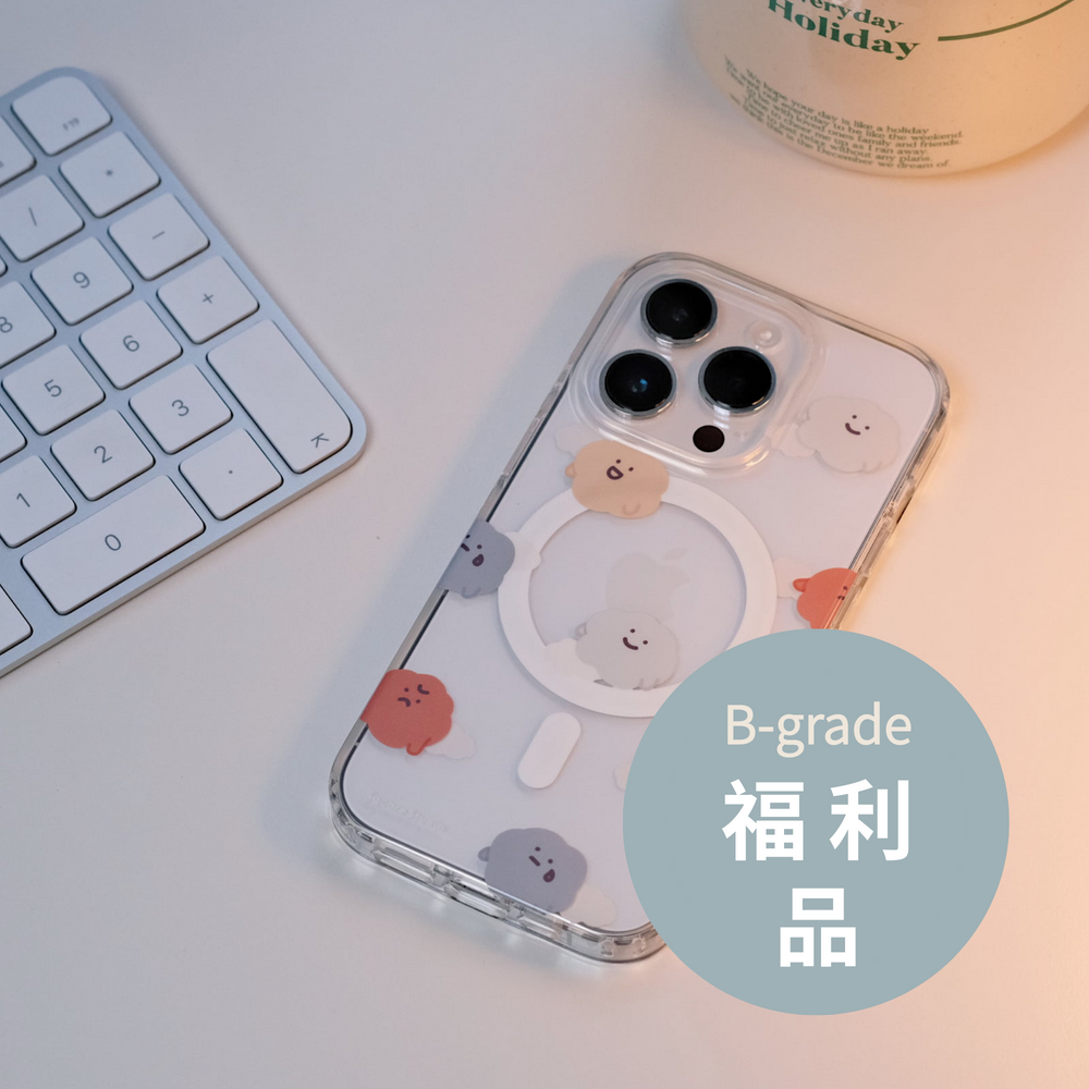 (福利品) 防摔磁吸方塊手機殼