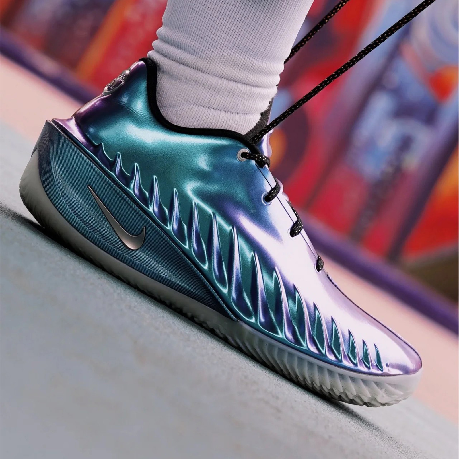 Nike Air Zoom GT Cut 4 "Preheat" 冰川藍 金屬感 亮面反光 變色龍 珍珠光澤 未來科幻感 實戰 籃球鞋 IQ6205-500