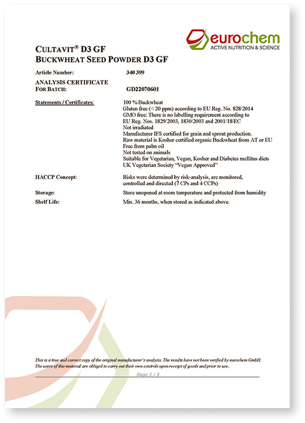 豐傑蕎麥維生素D，非基改聲明書