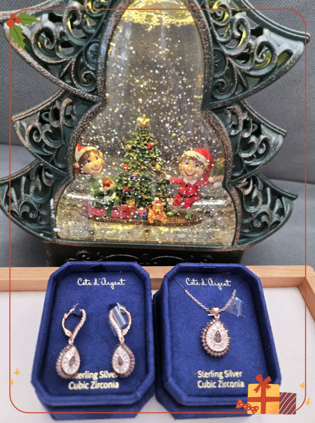 英國代購 (獨立訂單)-STERLING SLIVER CZ SET 🎄🎄香港現貨🎄🎄