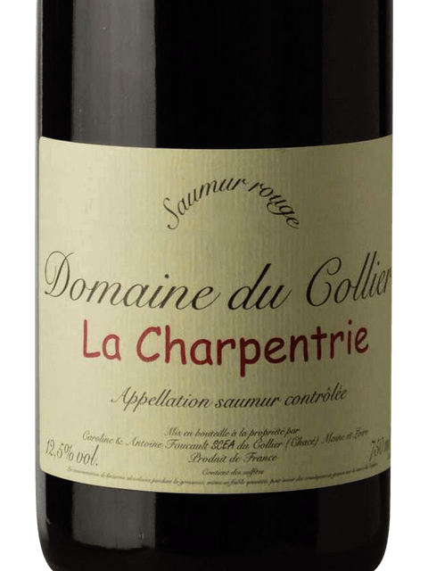 Domaine du Collier Saumur Rouge La Charpenterie 2015 (RP94)