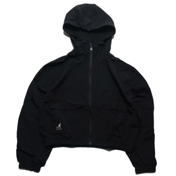 【下殺↘ $599】KANGOL 外套 黑 基本款 連帽風衣 6222142020