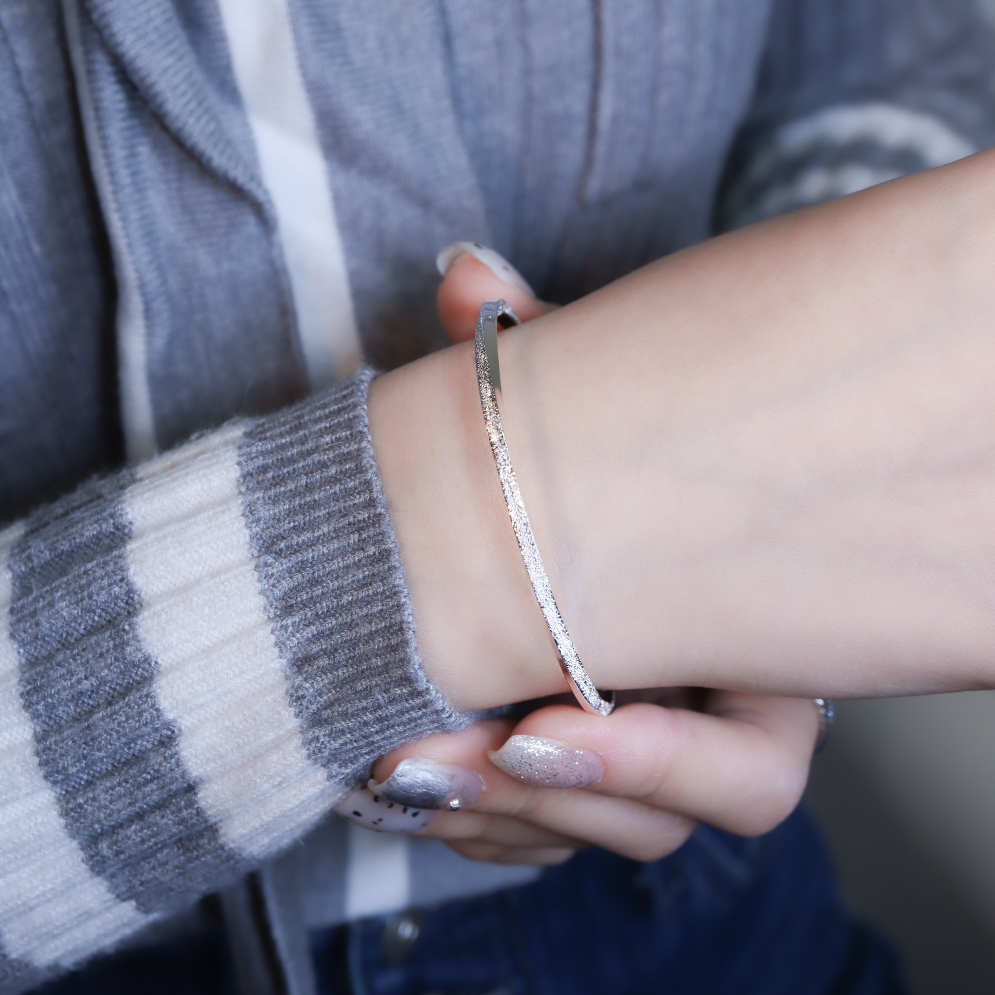 | 999足銀丨身後是閃耀的依靠手鐲 | BR1487 |