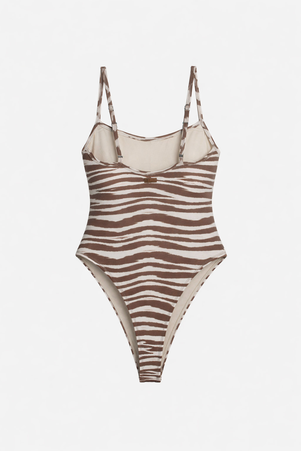 【豹紋系列】JUNA 細肩美胸丁字連身泳裝