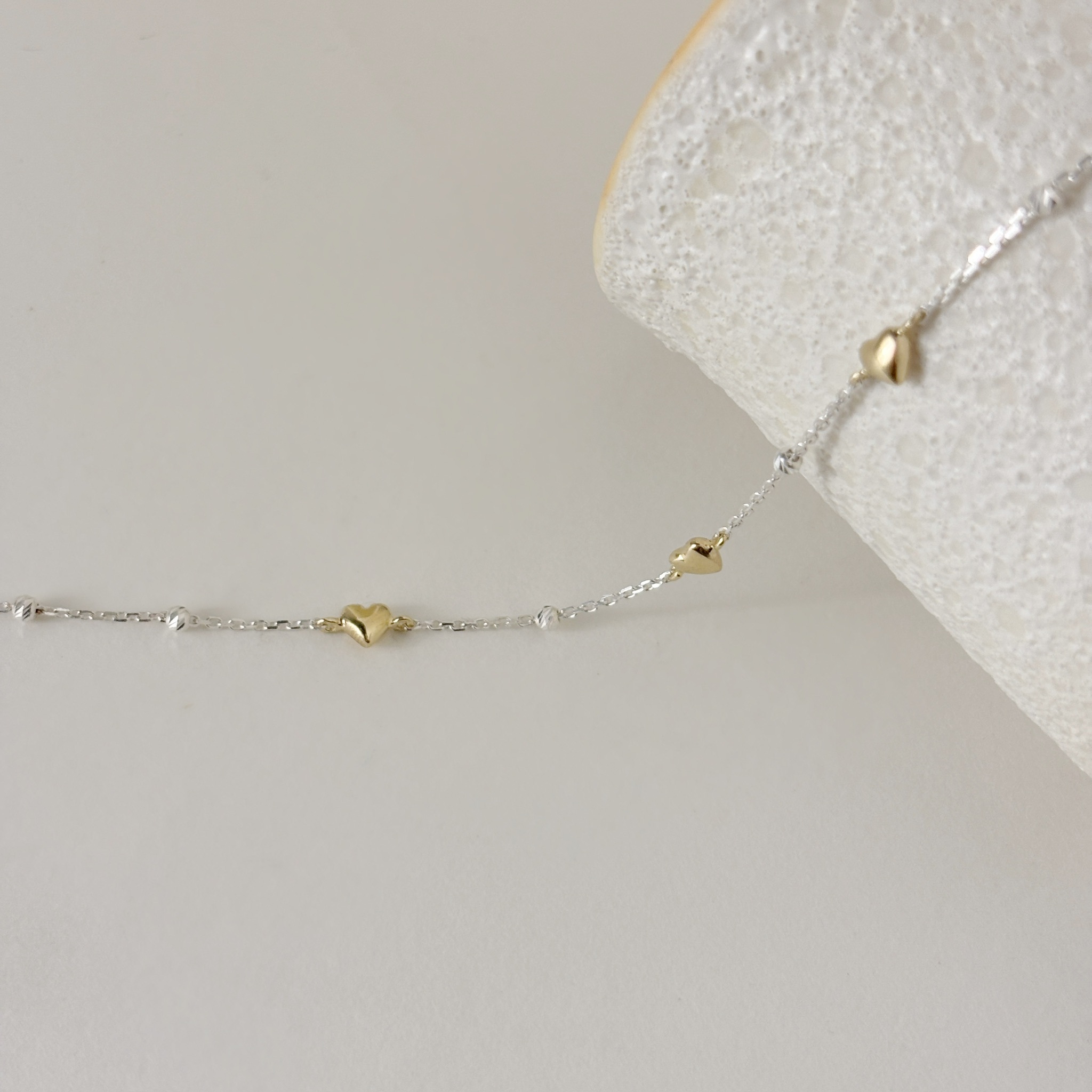 澎澎愛心cutting ball手鏈