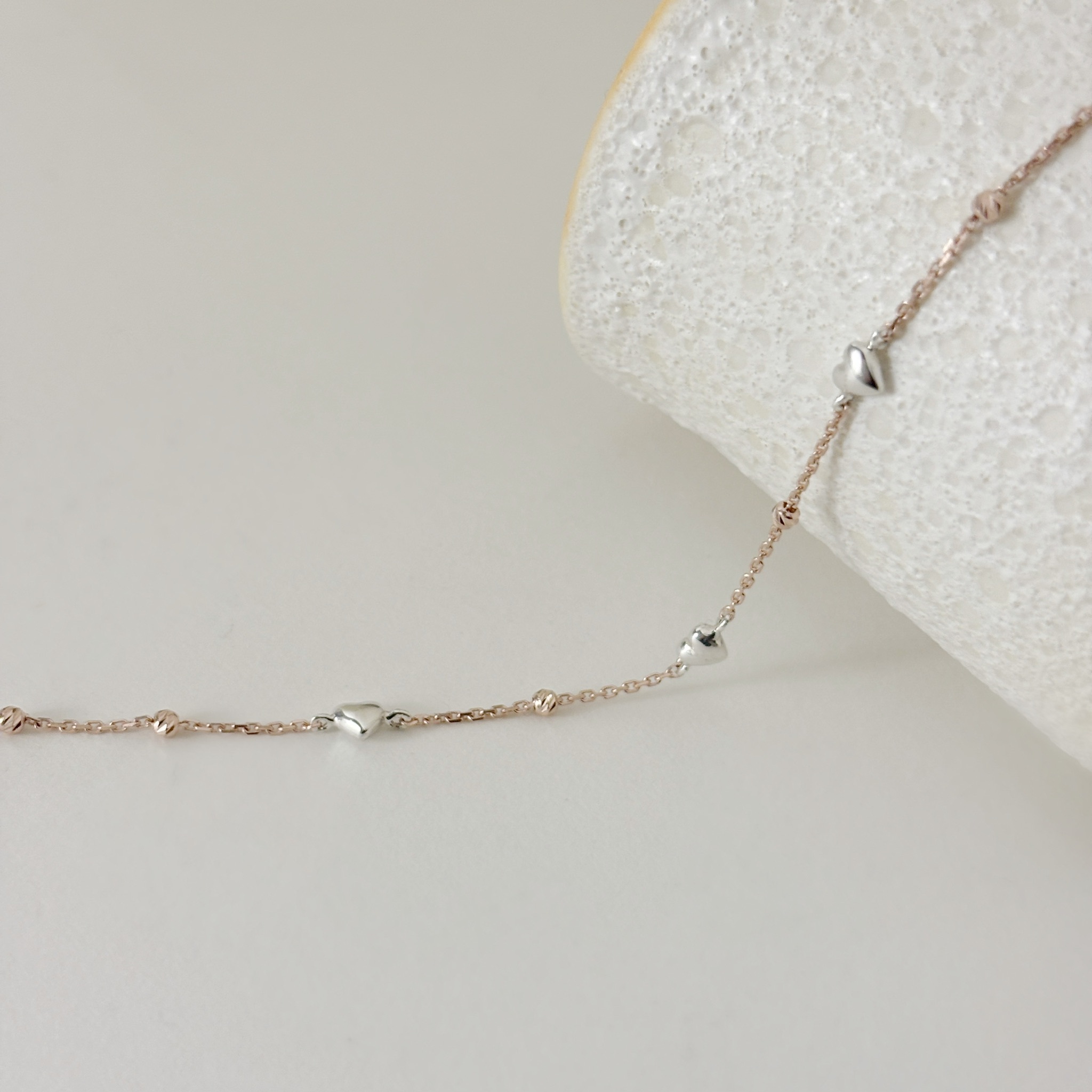 澎澎愛心cutting ball手鏈