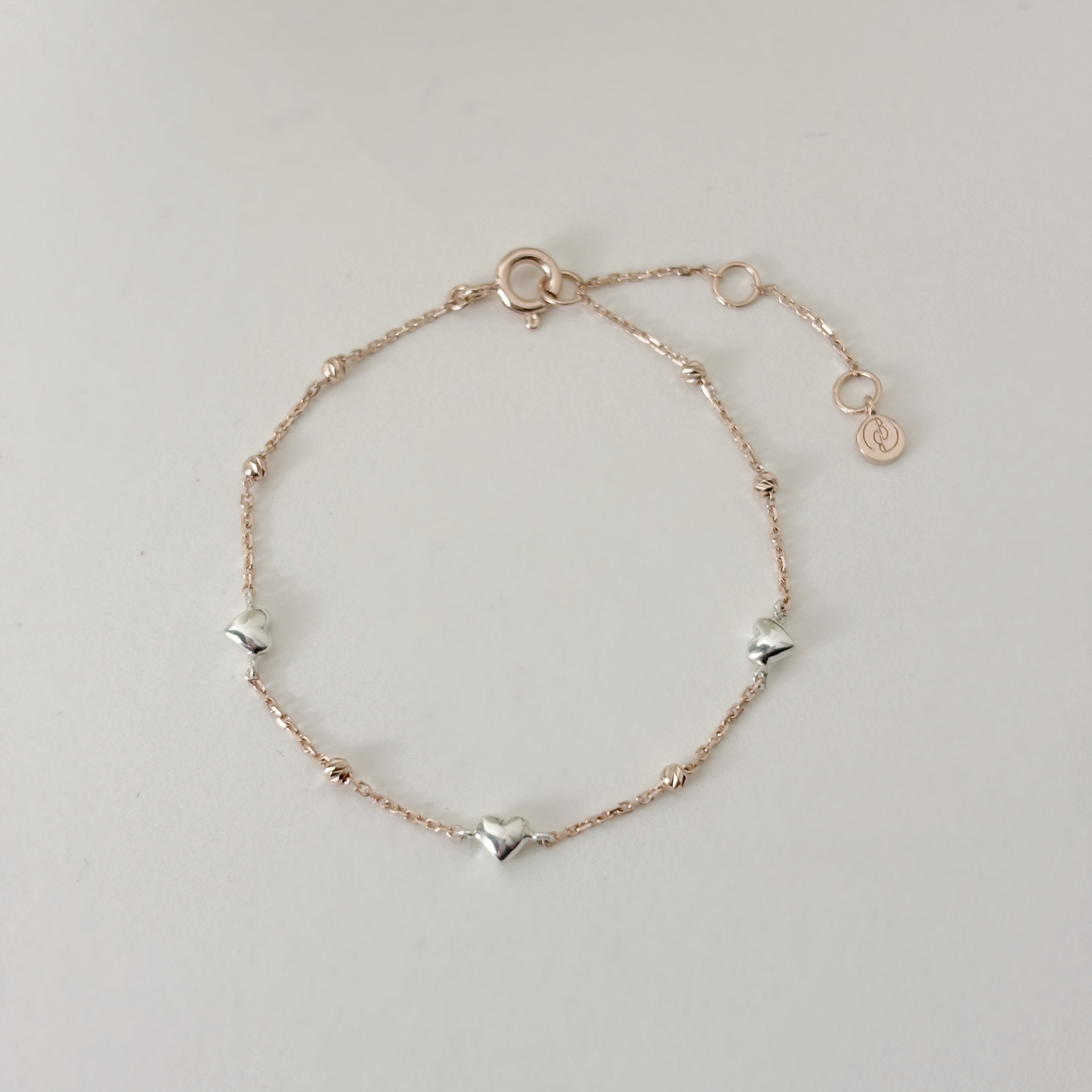 澎澎愛心cutting ball手鏈