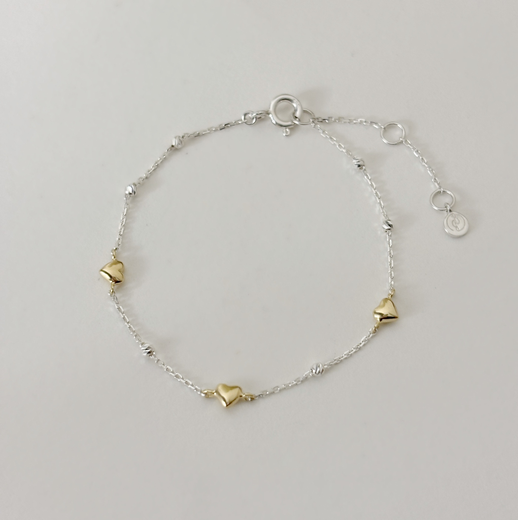 澎澎愛心cutting ball手鏈