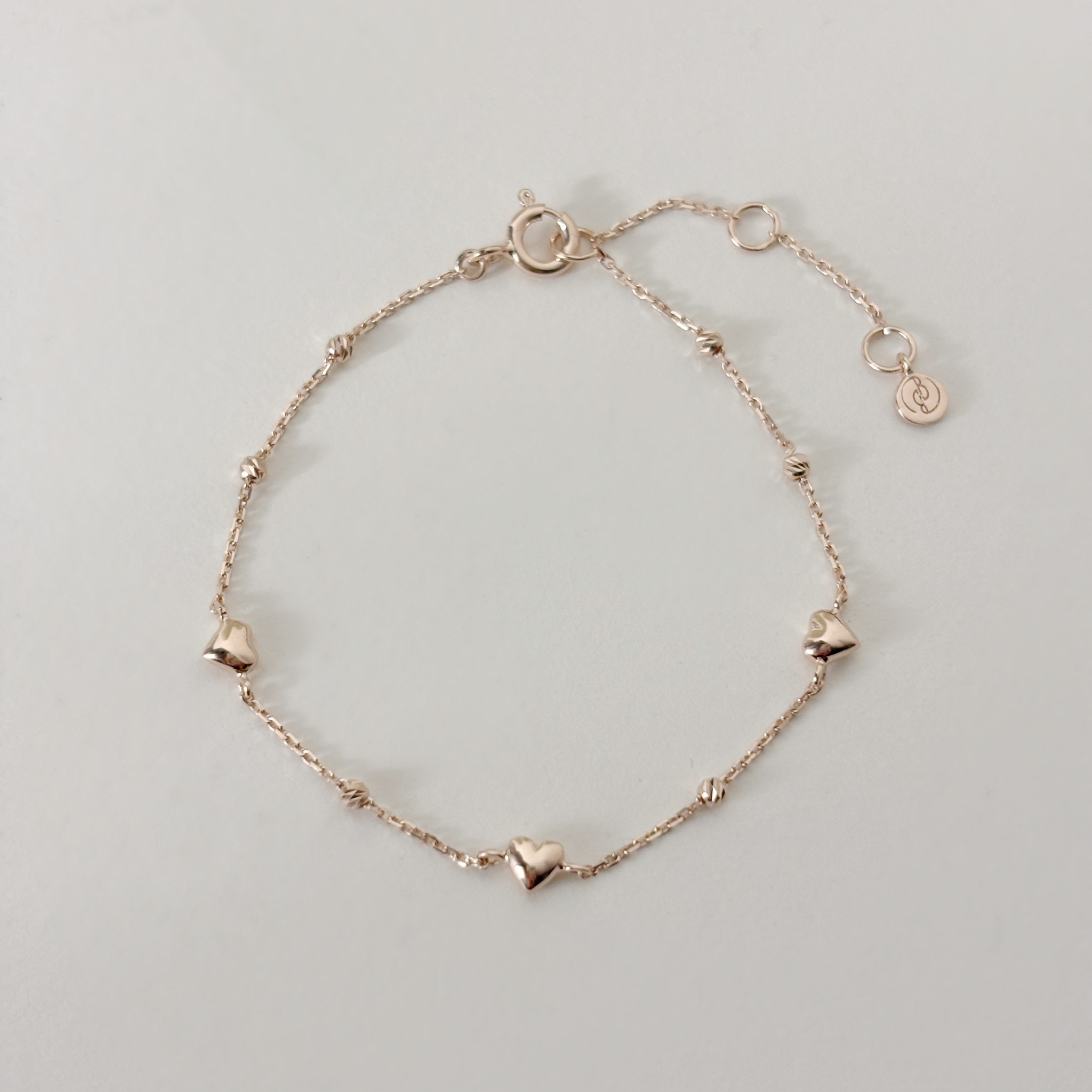 澎澎愛心cutting ball手鏈