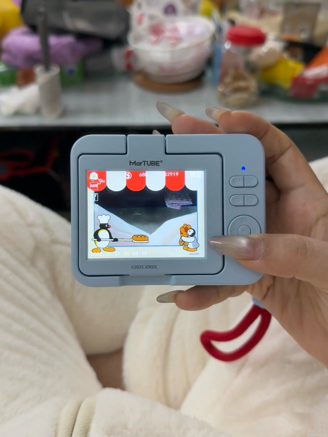 【預購】PINGU 企鵝家族 CCD 翻轉 禮盒 復古 濾鏡 寶寶藍 相機