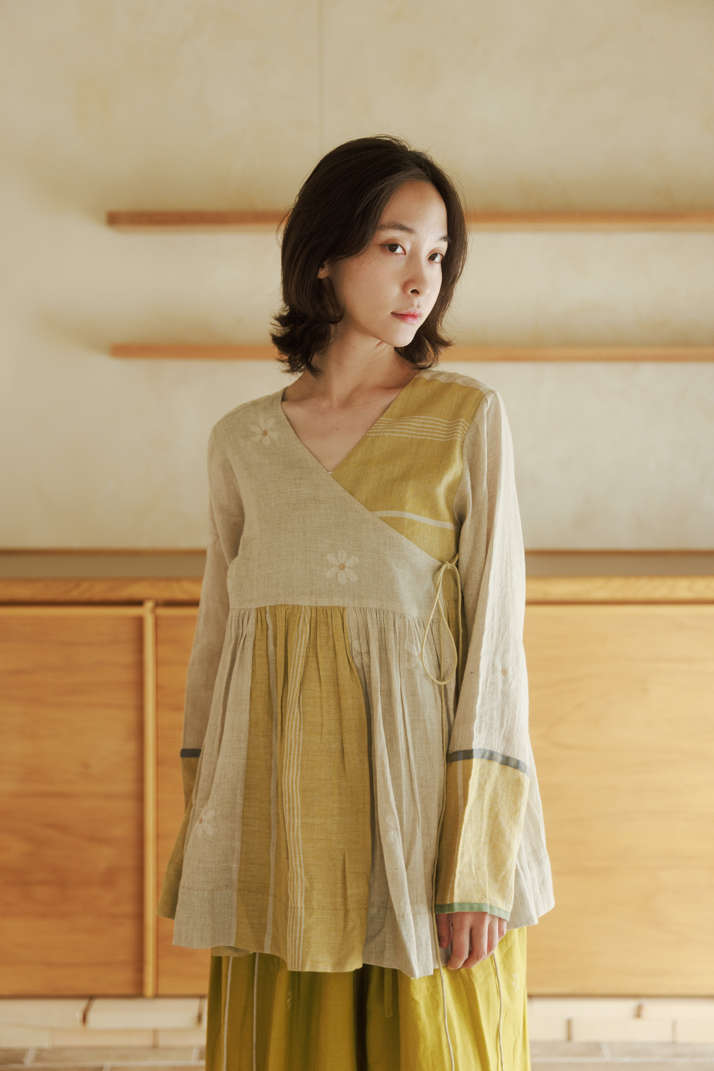 【karnam】jamdani拼接兩穿上衣外套