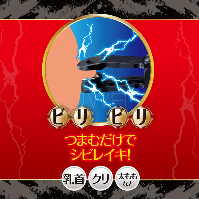 日本原裝進口A-ONE．BIRI BIRI 4x5頻電擊顫波刺激乳頭夾