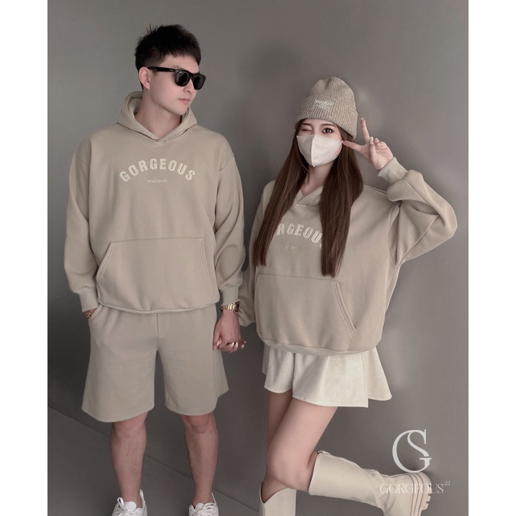 G9543 現貨「團子蜜絨2.0高磅情侶帽TEE」