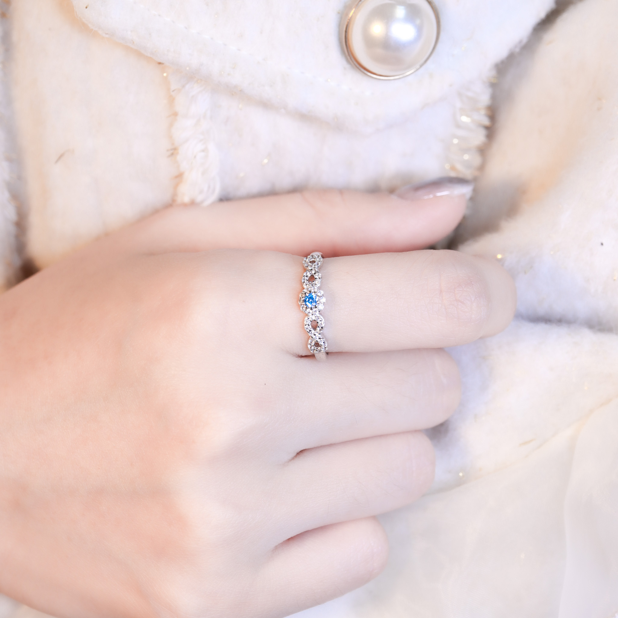 | 925純銀・白金 | 漫藍無止境戒指 | RI1046 |