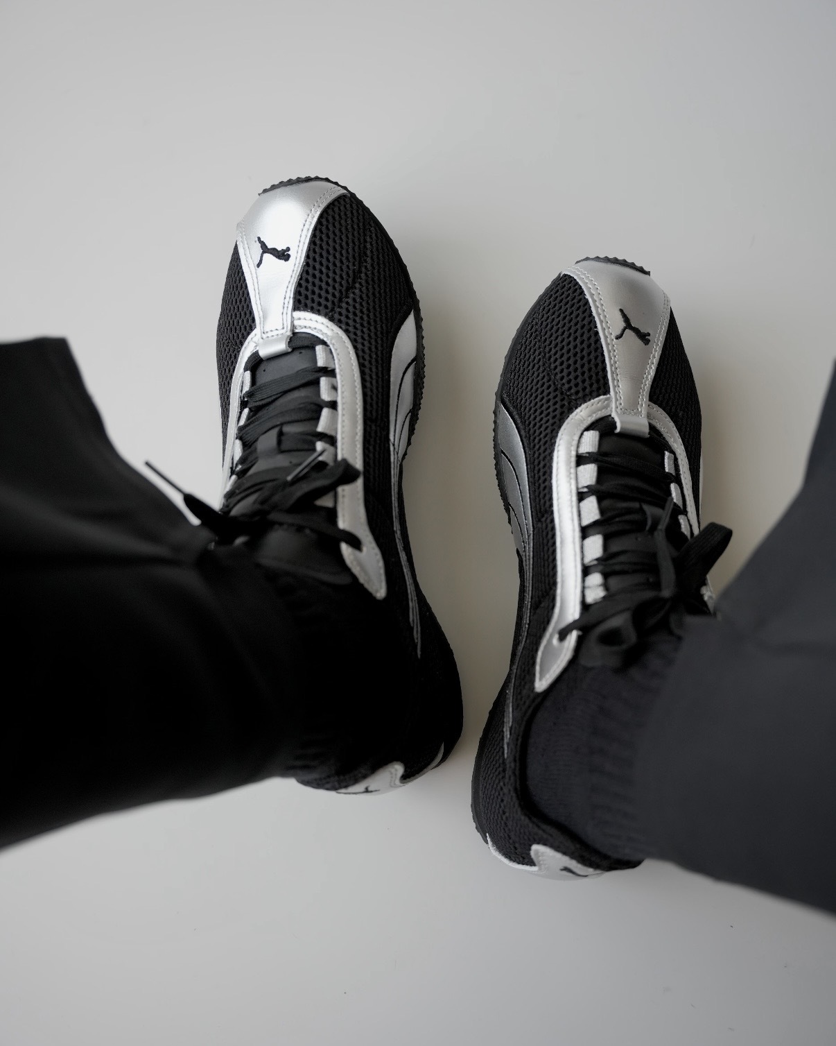 PUMA H-STREET "Silver Black" 黑銀 黑色 銀灰 ROSÉ同款 網面 薄底鞋 男女鞋 403692-02 / 預購