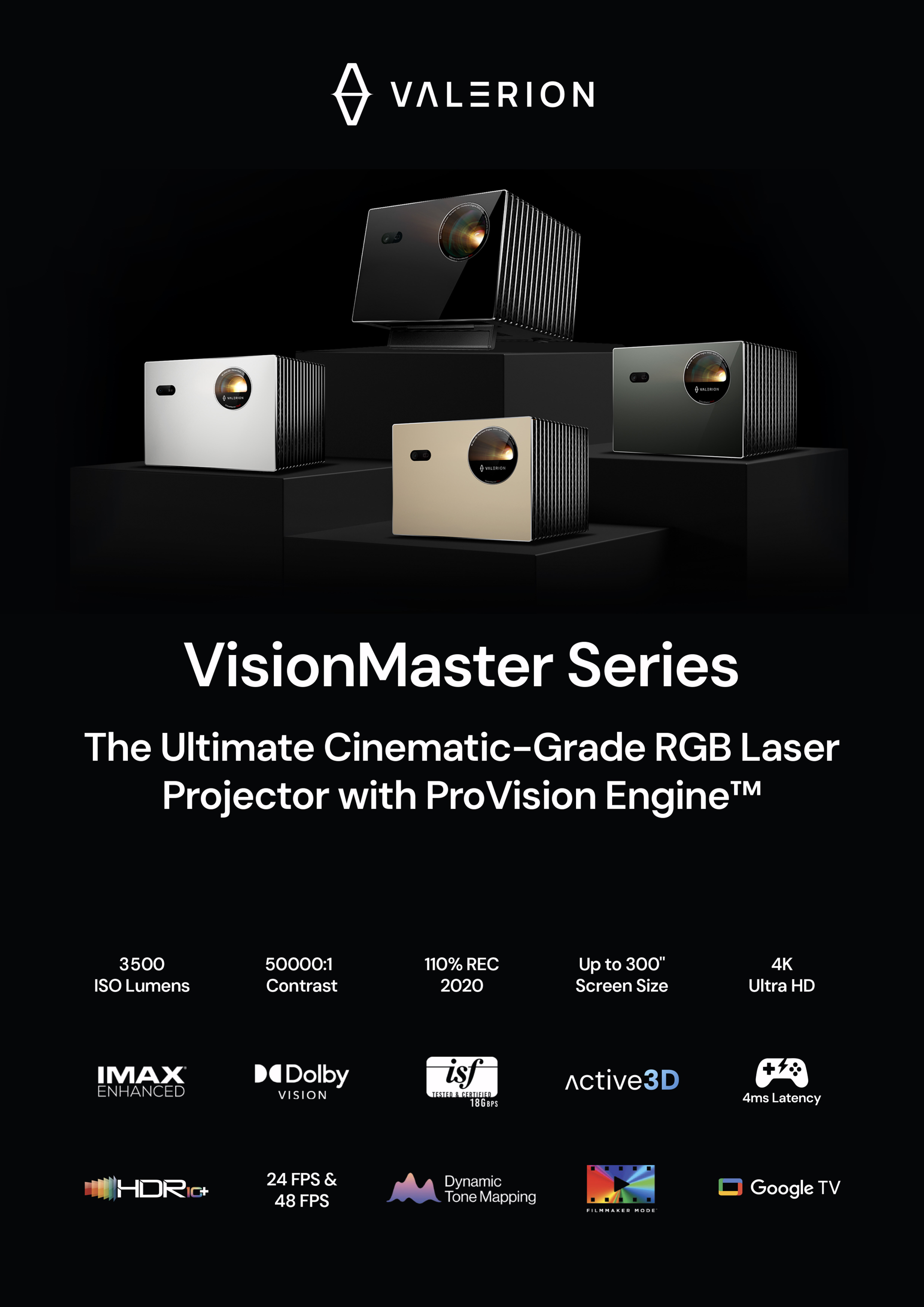 Valerion VisionMaster Pro 2 RGB Triple Laser Projector Brochure P1