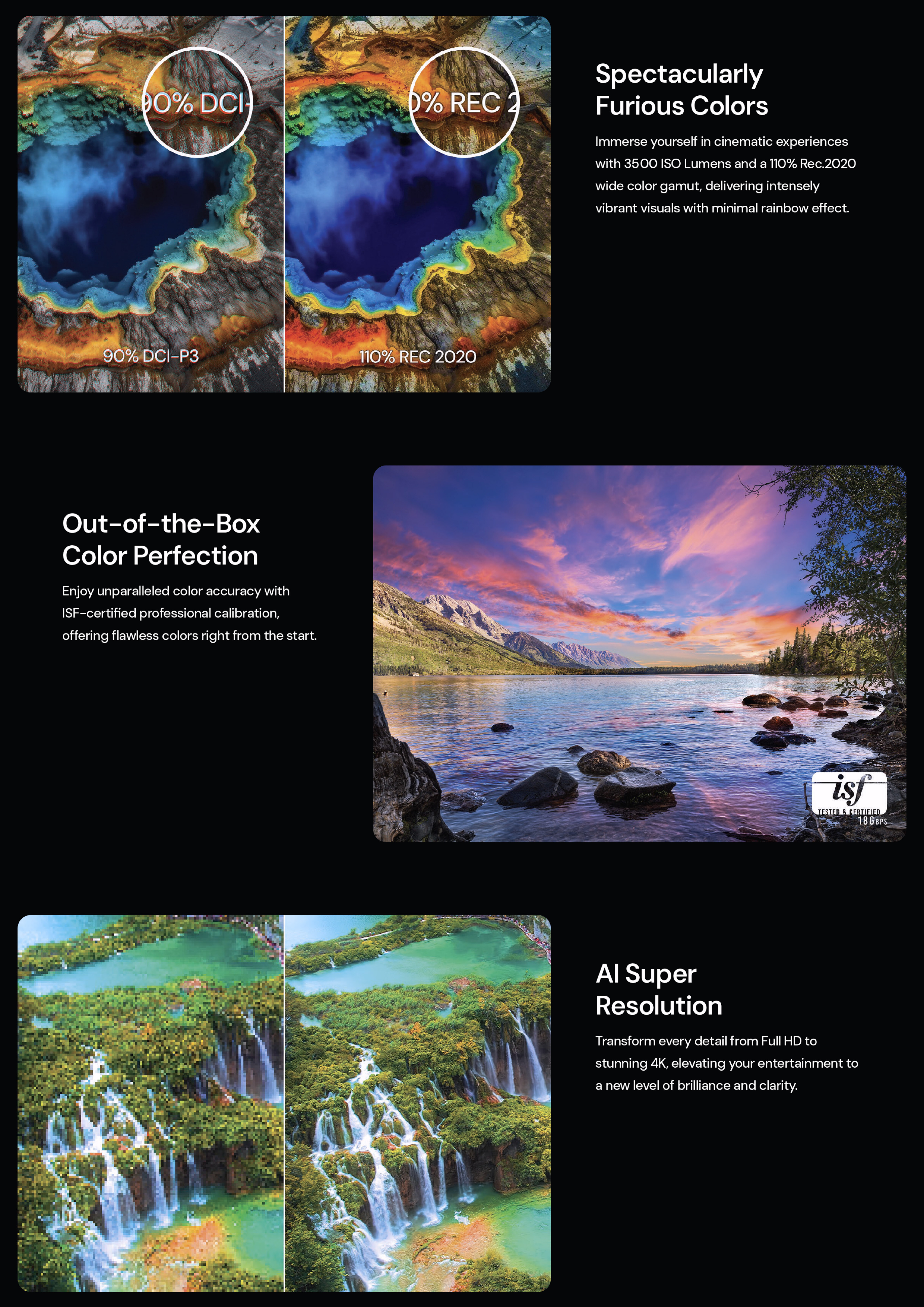 Valerion VisionMaster Pro 2 4K RGB Triple Laser Projector Brochure P3