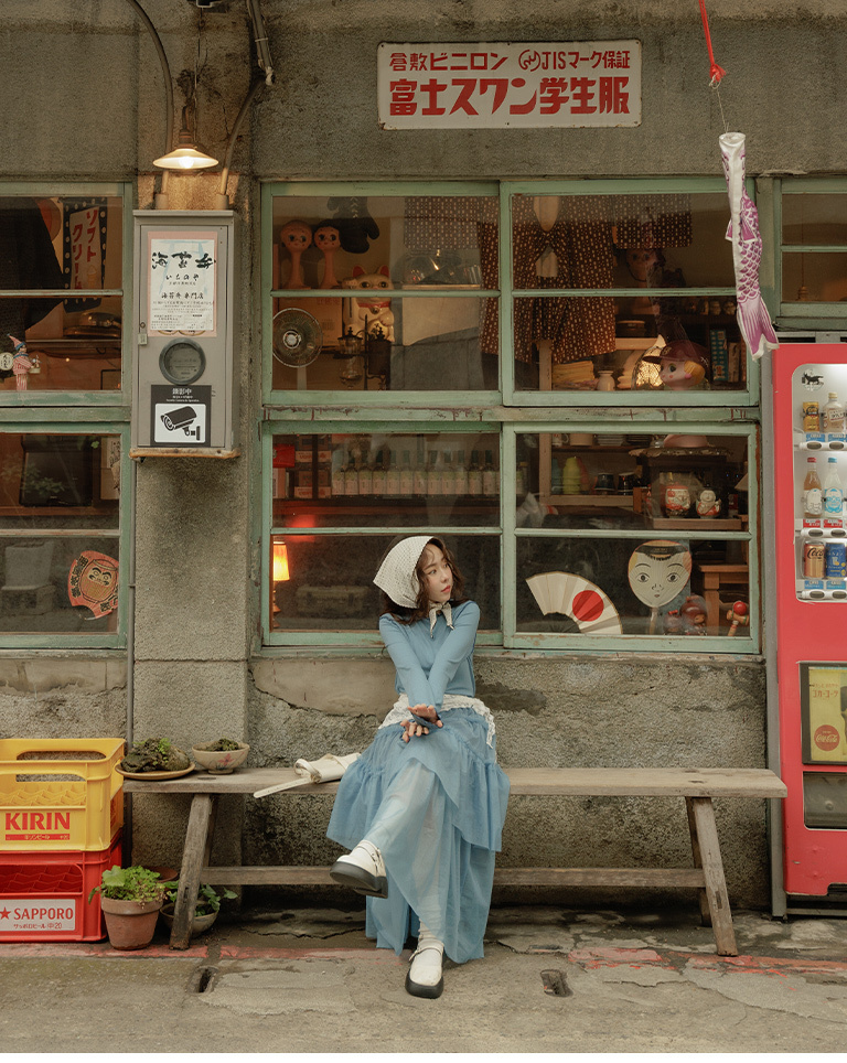 Glossy sheer cake-style maxi dress, available in four colors【03021726】in stock+pre-order