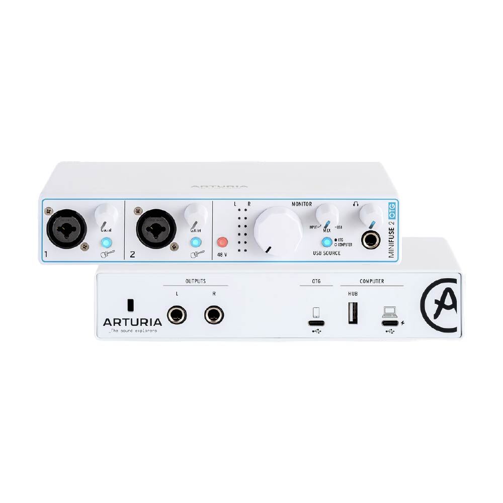 Arturia Arturia / MiniFuse 2 OTG 雙 USB 行動錄音介面 — 三峽錄音 / 音響｜YA! 玩音樂